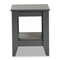 Baxton Studio Audra Modern and Contemporary Grey Finished Wood Living Room End Table 174-10990-Zoro - alternate 7